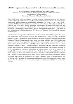 ozROMS - Integrated Marine Observing System