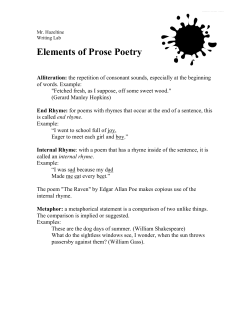 Elements of Prose Poetry