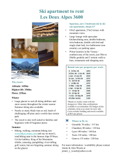 Apartment 6, Janremon, Les Deux Alpes 3600