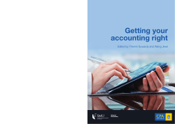 Getting your accounting right