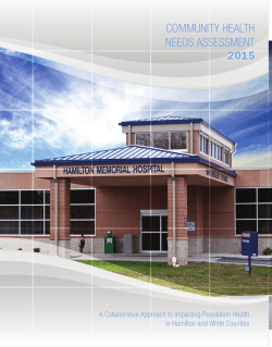 community health needs assessment 2015