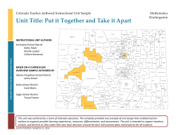 Put it Together and Take it Apart