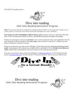 Dive into reading Dive into reading