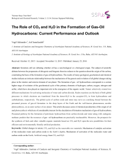 The Role of CO2 and H2O in the Formation of Gas