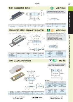 stainless steel magnetic catch mc-yn005 mini