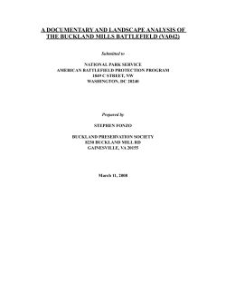 a documentary and landscape analysis of the buckland mills