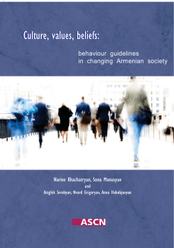 behaviour guidelines in changing Armenian society