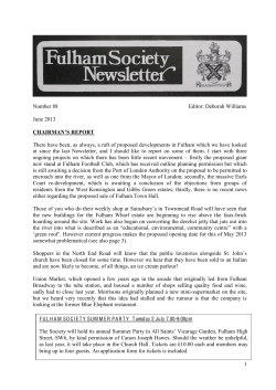 Number 82 - Fulham Society