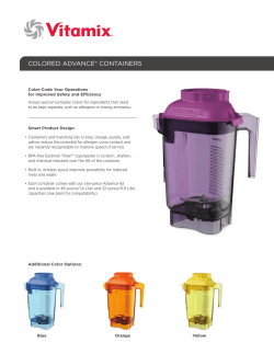 colored advance&reg; containers