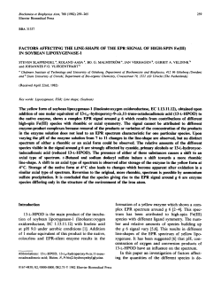 FACTORS AFFECTING THE LINE-SHAPE OF THE EPR SIGNAL OF