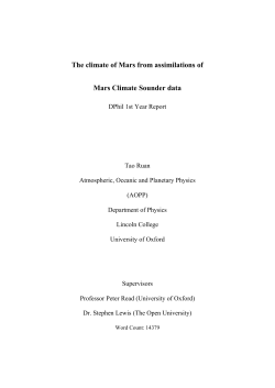 The climate of Mars from assimilations of Mars