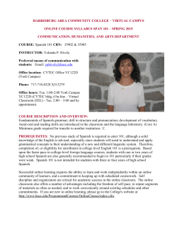 online course syllabus