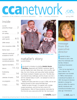 CCA Spring 2006 Newsletter - Children`s Craniofacial Association
