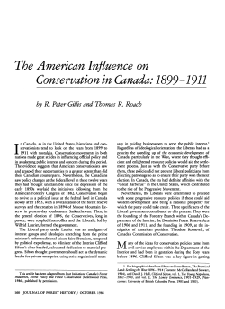 American Influence on Conservation in Canada