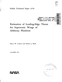 Estimation of leading-edge thrust for supersonic wings of arbitrary