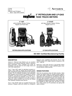 2″ PETROLEUM AND LP-GAS TANK TRUCK METERS