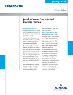 Jewelry Cleaner Concentrated Formula