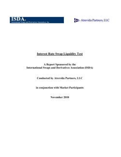 Interest Rate Swap Liquidity Test