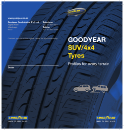 GOODYEAR SUV/4x4 Tyres
