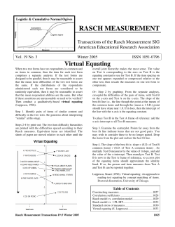 140KB PDF file - Institute for Objective Measurement
