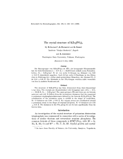 The crystal structure of KZr2(P04)3
