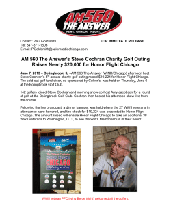 AM 560 The Answer`s Steve Cochran Charity Golf
