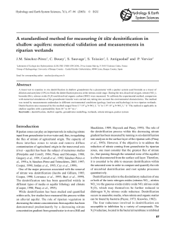 A standardised method for measuring in situ denitrification in