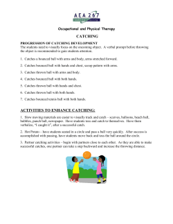 catching activities to enhance catching