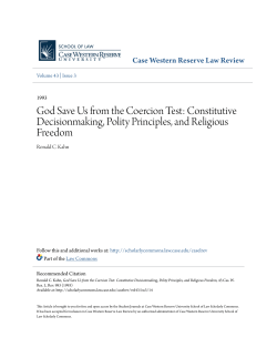 God Save Us from the Coercion Test