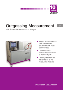 Outgassing Measurement