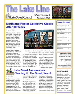 Summer 2009 - Lake Street Council