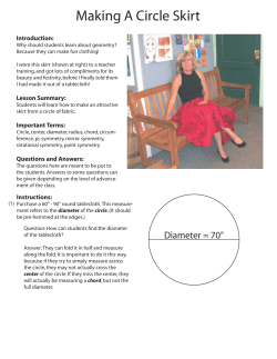 Making A Circle Skirt