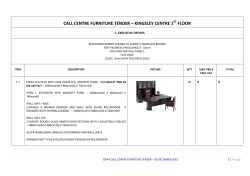 call centre furniture tender &ndash; kingsley centre 1 floor