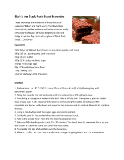 Blair`s Inn Black Rock Stout Brownies