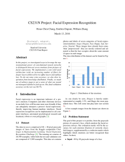 Facial Expression Recognition - CS231n