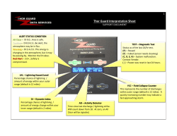 Thor Guard Interpretation Sheet