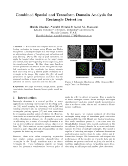 Combined Spatial and Transform Domain Analysis for Rectangle