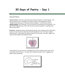 30 Days of Poetry