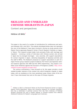 skilled and unskilled chinese migrants in japan