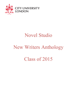 Novel Studio New Writers Anthology Class of 2015