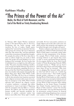 The Prince of the Power of the Air