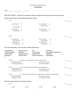 Fractions