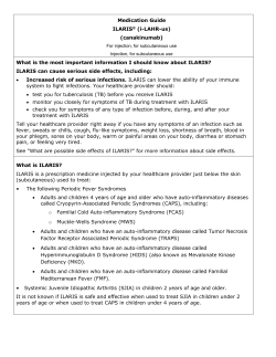 Medication Guide ILARIS - Novartis Pharmaceuticals Corporation