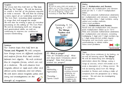 Curriculum Map Kandinsky Spring A 2017