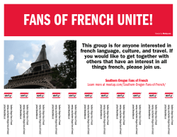 This group is for anyone interested in french language, culture, and