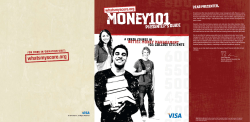 Money 101 Presenter`s Guide