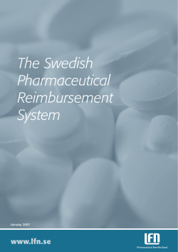 The Swedish Pharmaceutical Reimbursement System