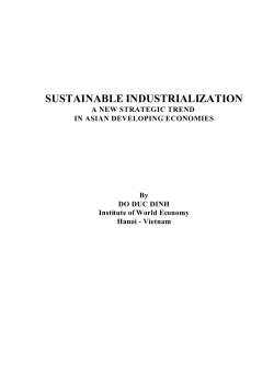 SUSTAINABLE INDUSTRIALIZATION