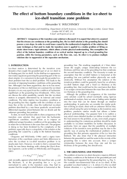 The effect of bottom boundary conditions in the ice-sheet to ice