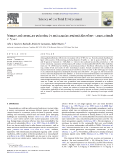 Primary and secondary poisoning by anticoagulant rodenticides of